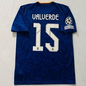 Real Madrid Valverde 2021 22 away
Champions League jersey